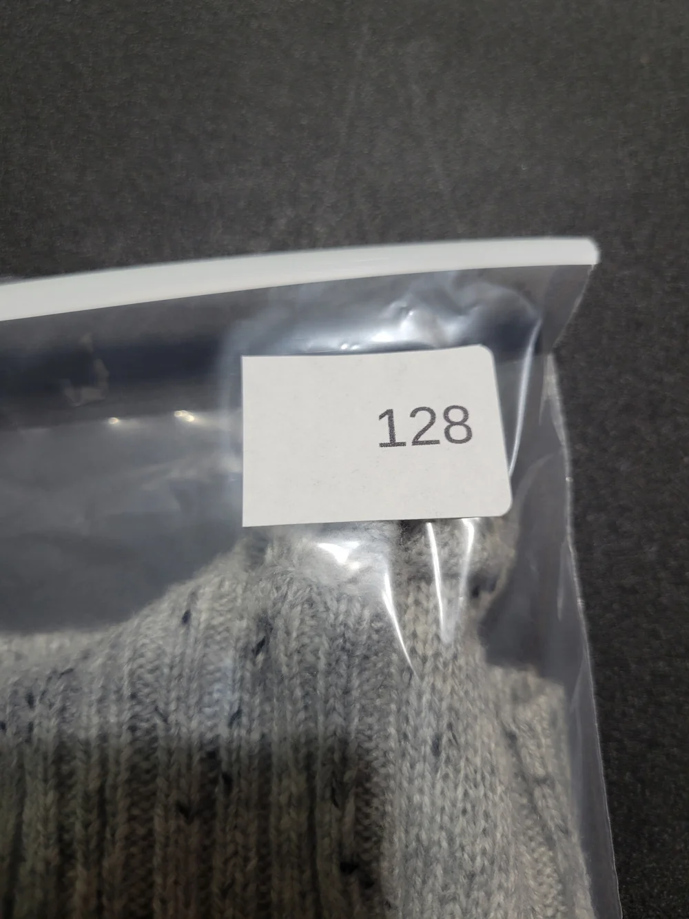Michael Kors Speckled Light Gray Turtleneck Sweater